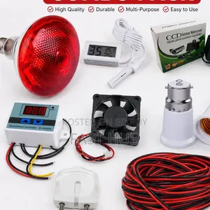 Infrared Bulb, Temperature Controller, Hygrometer, Fan Adapter