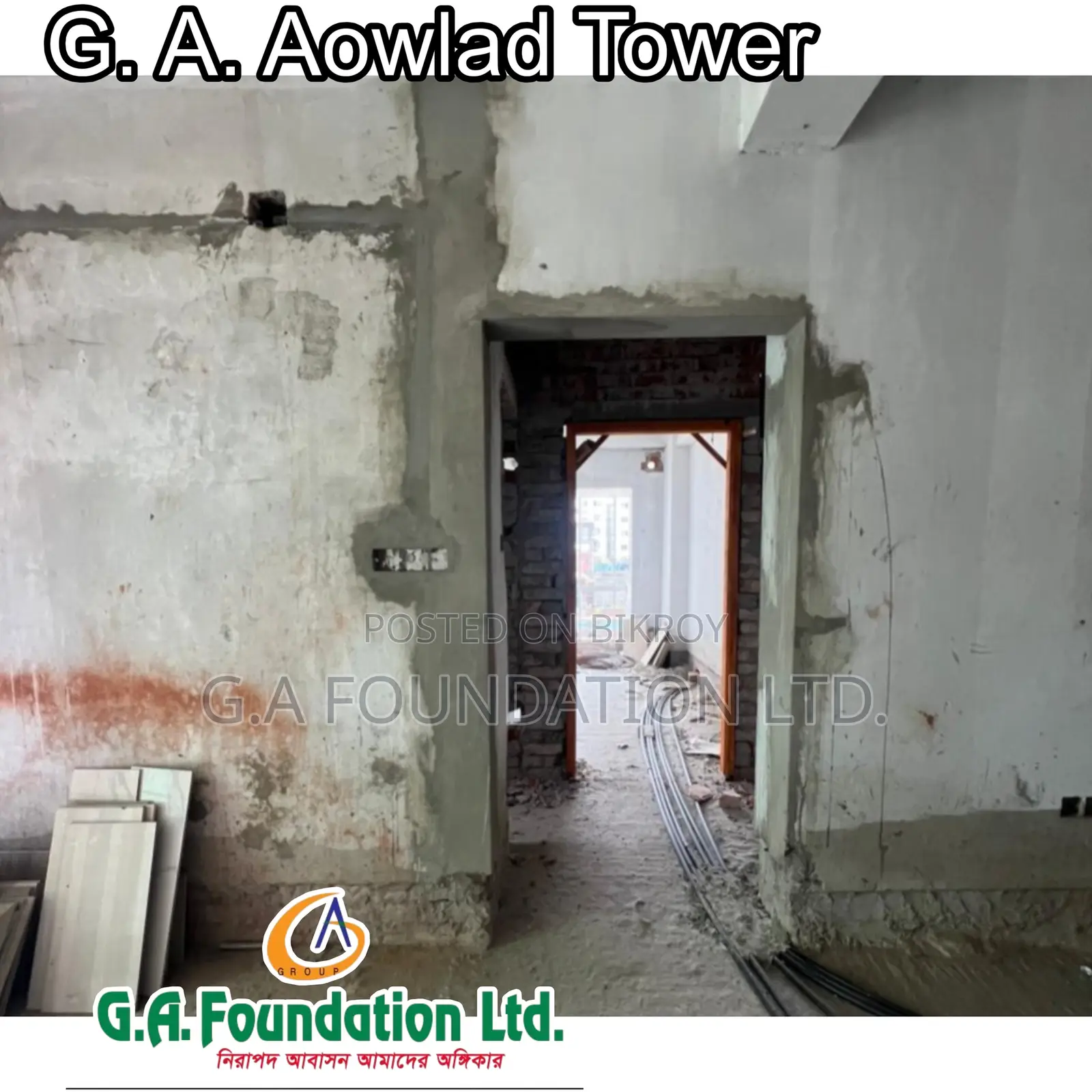 3-Bedroom Apartment in G. A. Aowlad Tower, Mirpur for Sale