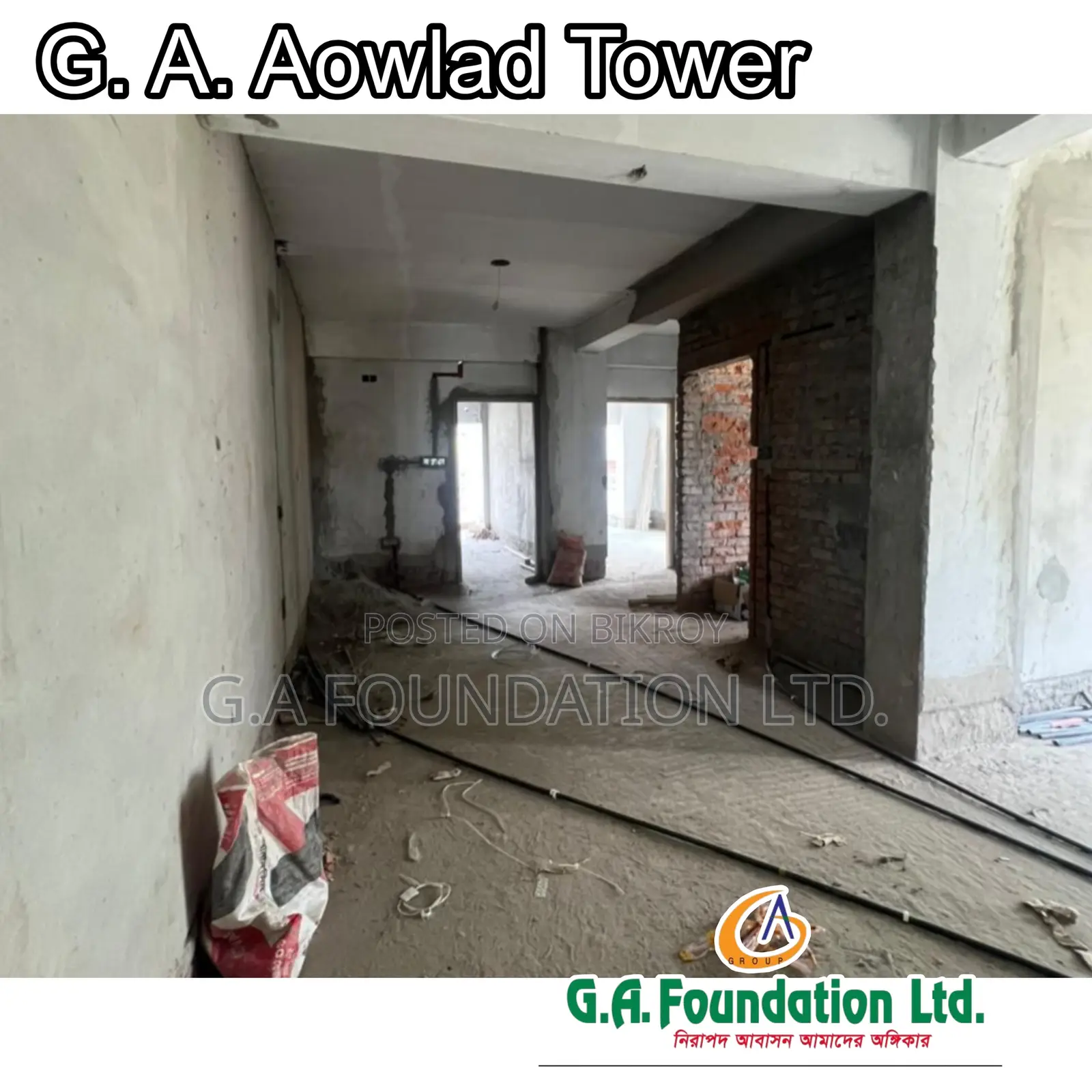 3-Bedroom Apartment in G. A. Aowlad Tower, Mirpur for Sale