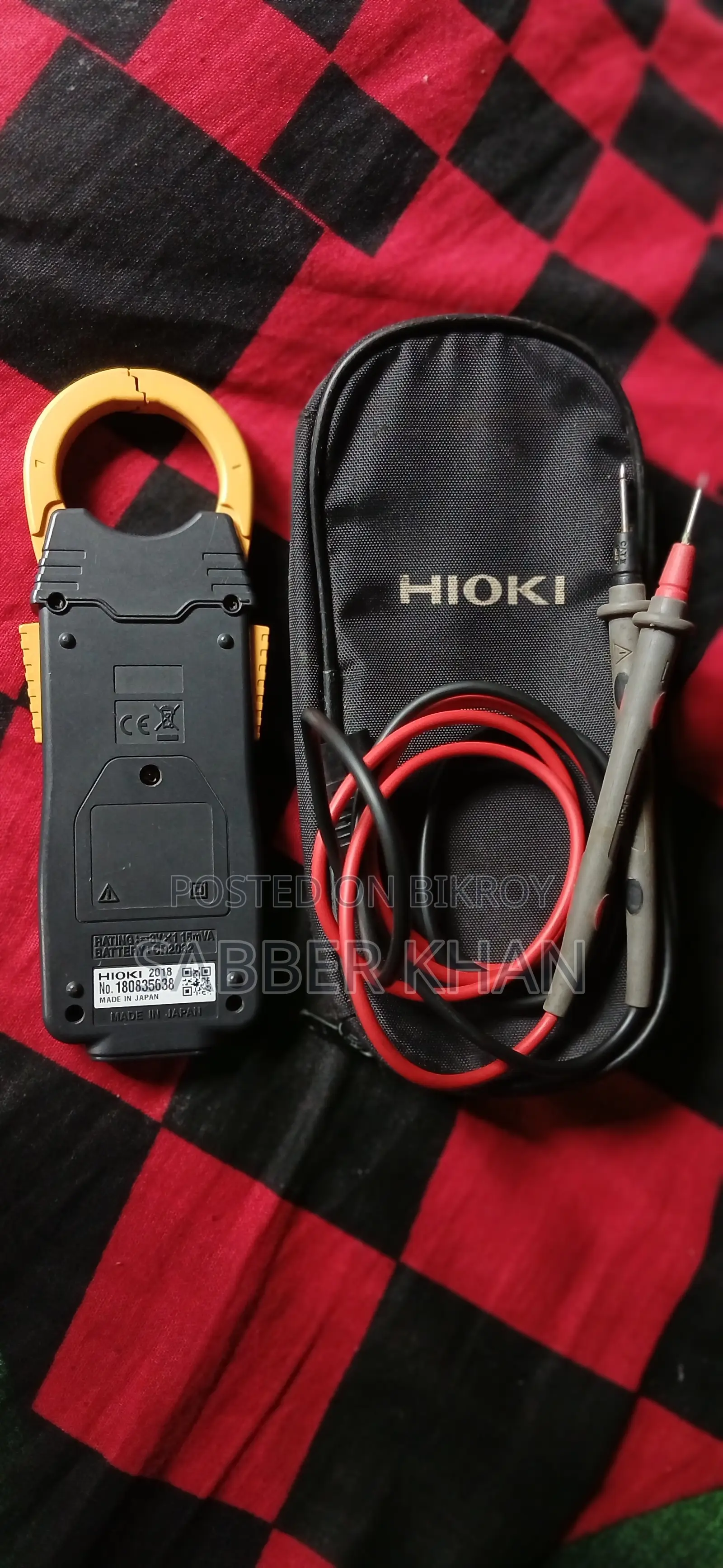 Hioki 3280-10f AC Clamp Meter (Japan) Almost New with Case and Probes