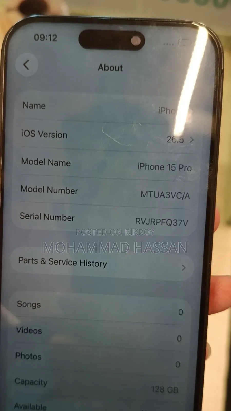 Apple iPhone 15 Pro 128 GB Black