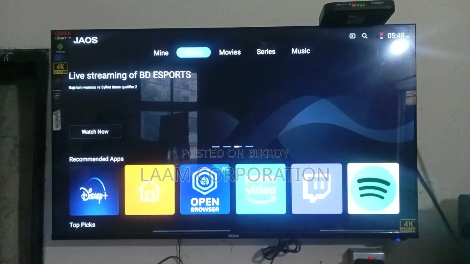 Osaka 43" Smart Tv