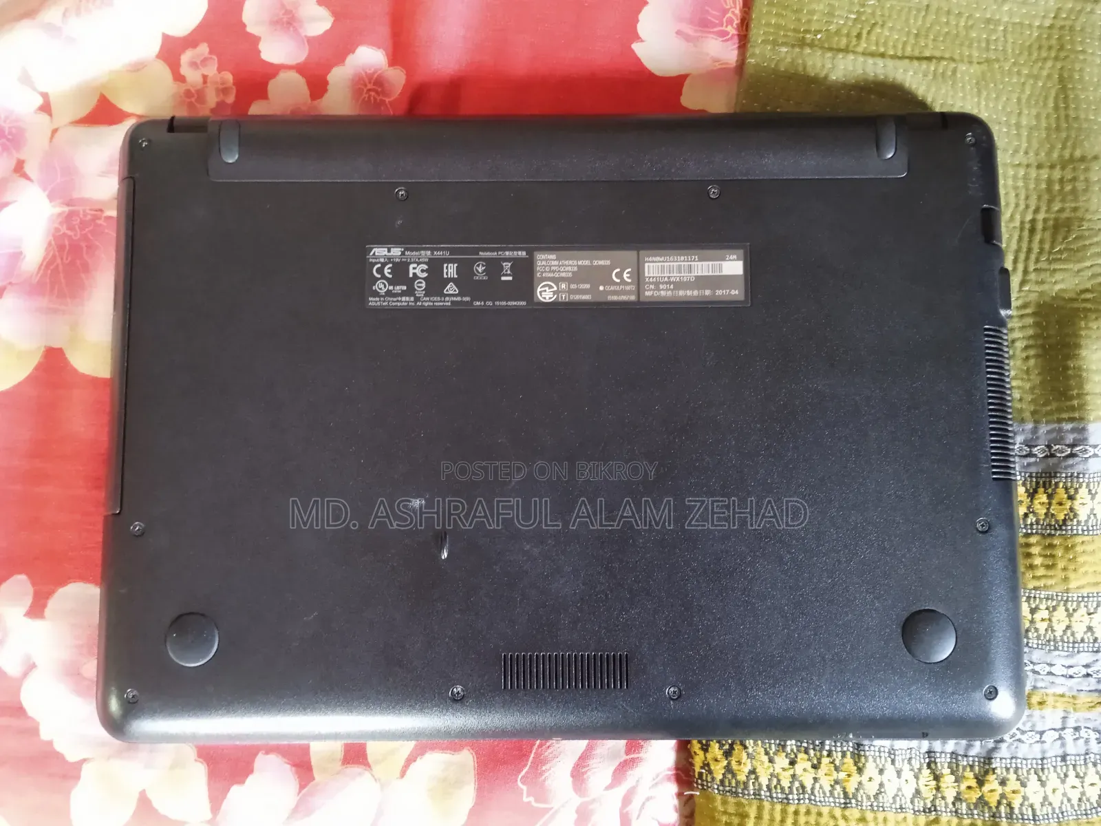 Laptop Asus X44H 4GB Intel Core i3 SSD 128GB