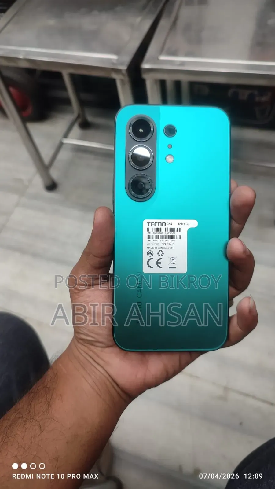 New Tecno Camon 50 256 GB Green