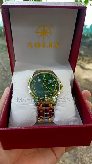 Aolix 9195 Men's Watch - Silver Gold Black