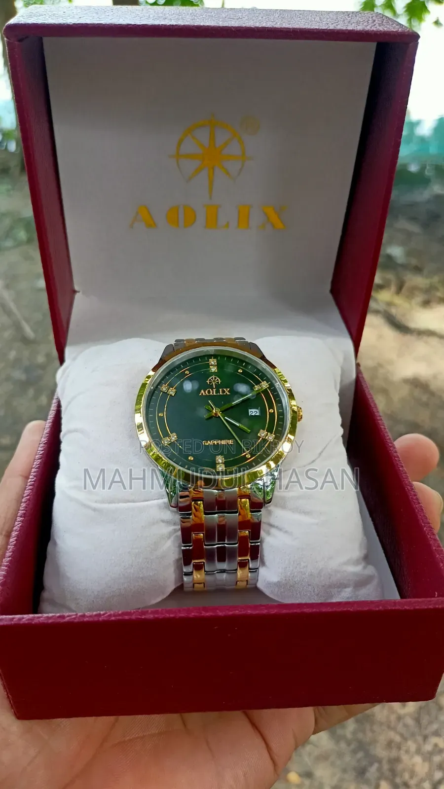 Aolix 9195 Men's Watch - Silver Gold Black