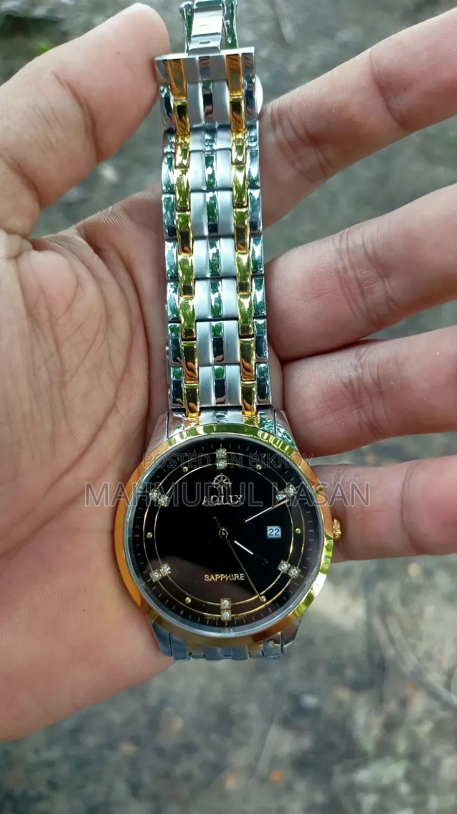Aolix 9195 Men's Watch - Silver Gold Black