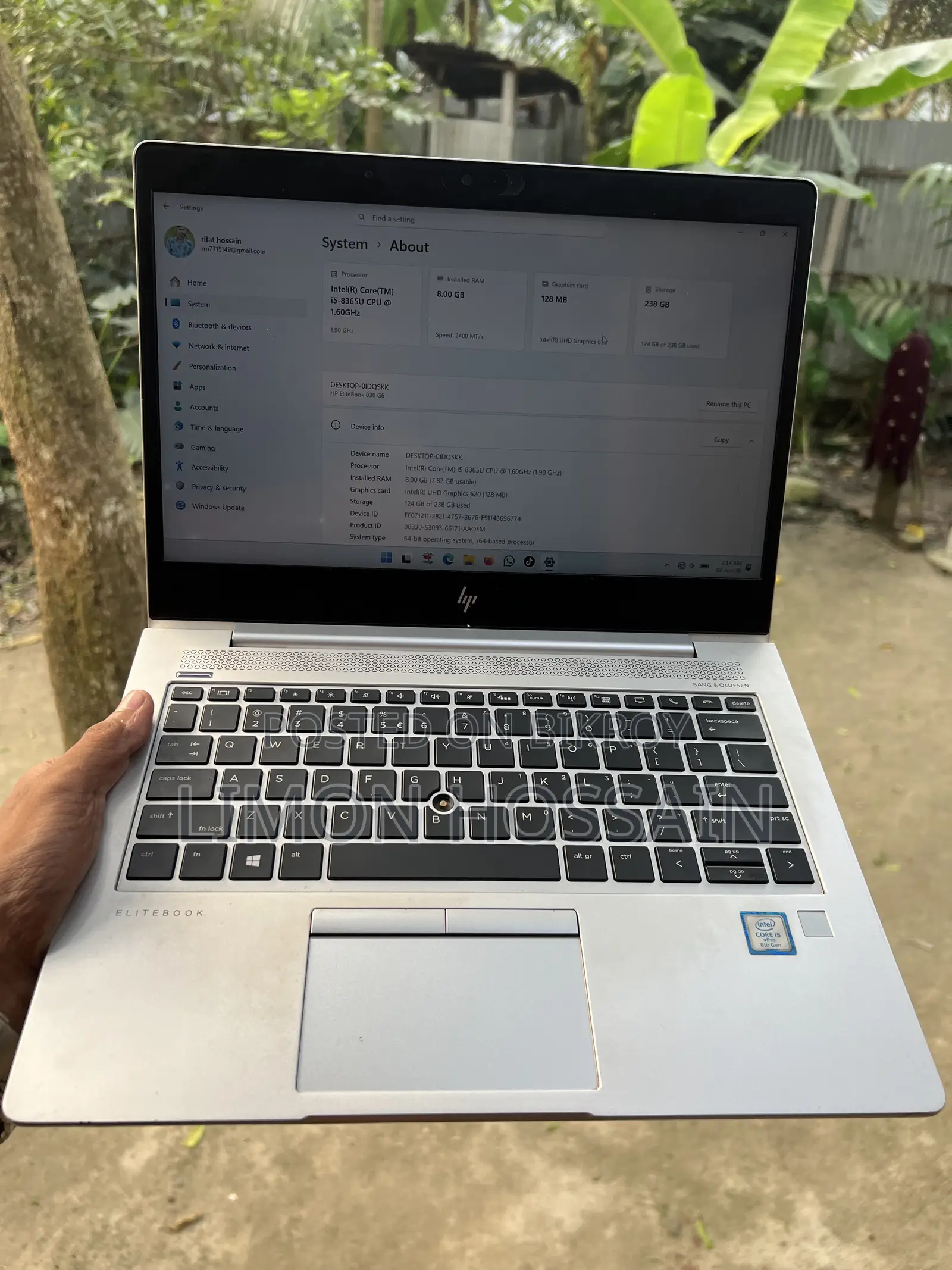 Laptop HP EliteBook 830 G6 8GB Intel Core i5 HDD+SSD 256GB