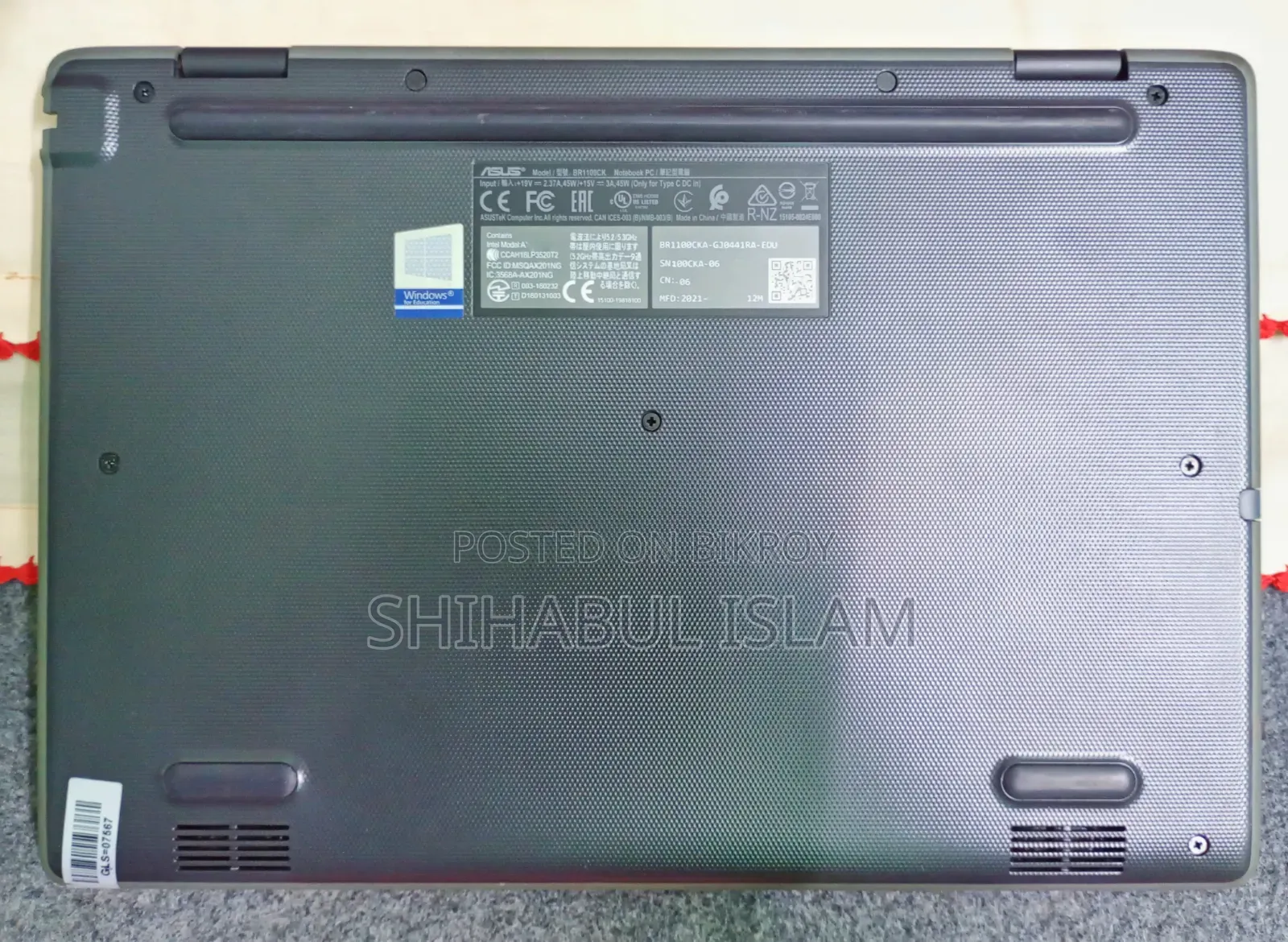 Laptop Asus 8GB Intel Pentium eMMC 128GB