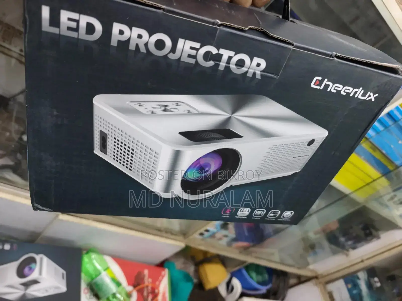 Cheerlux C9 Wi-Fi Projector (100% Brand New - Intact Box)