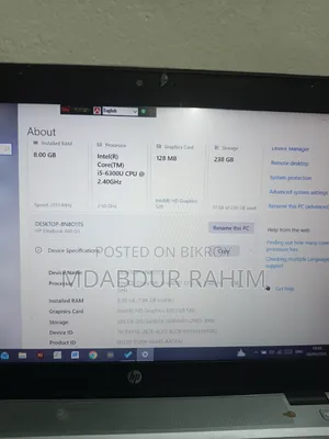 Laptop HP EliteBook 840 G3 8GB Intel Core i5 HDD+SSD 256GB