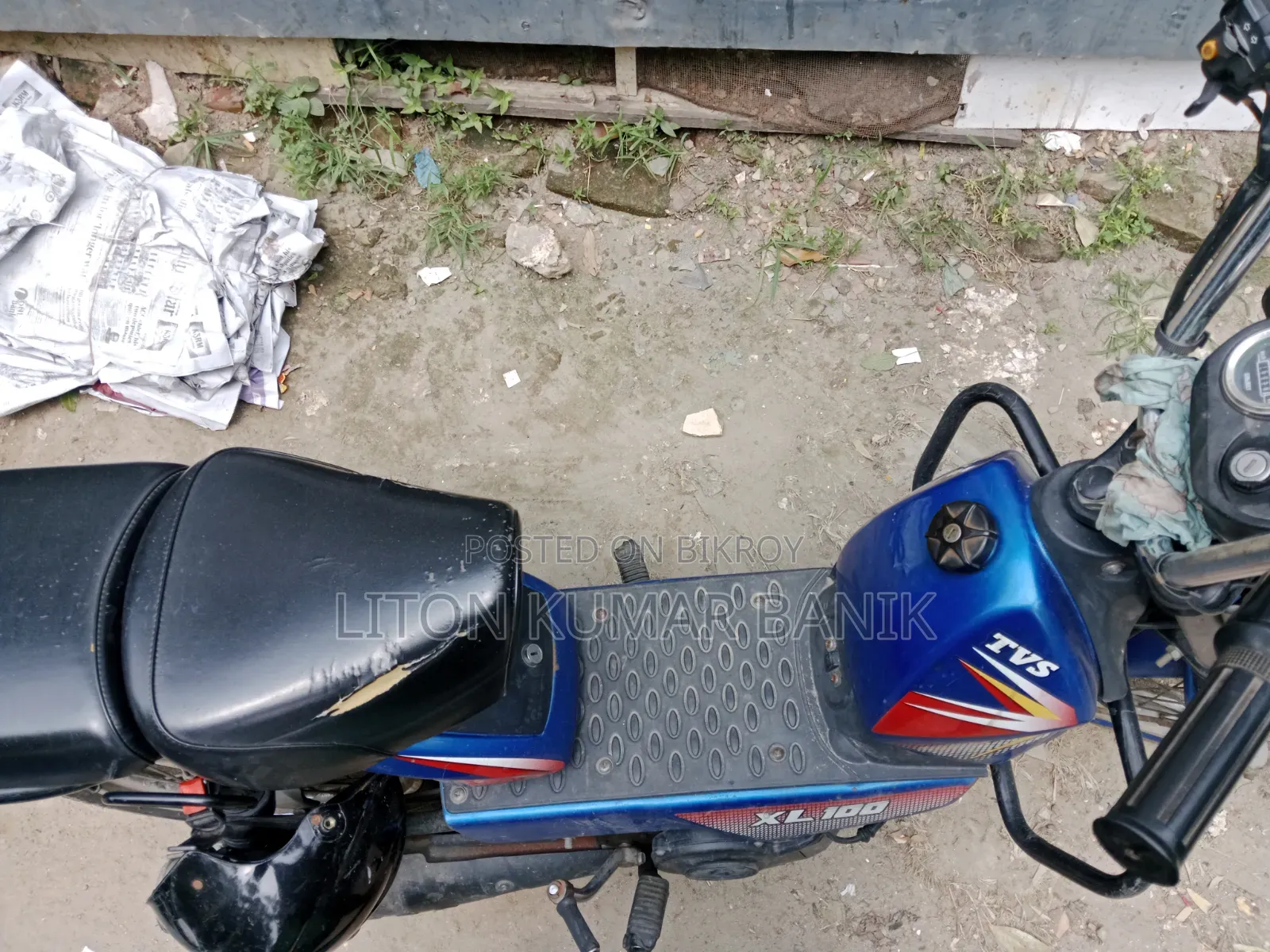 TVS XL 100 2022 Blue