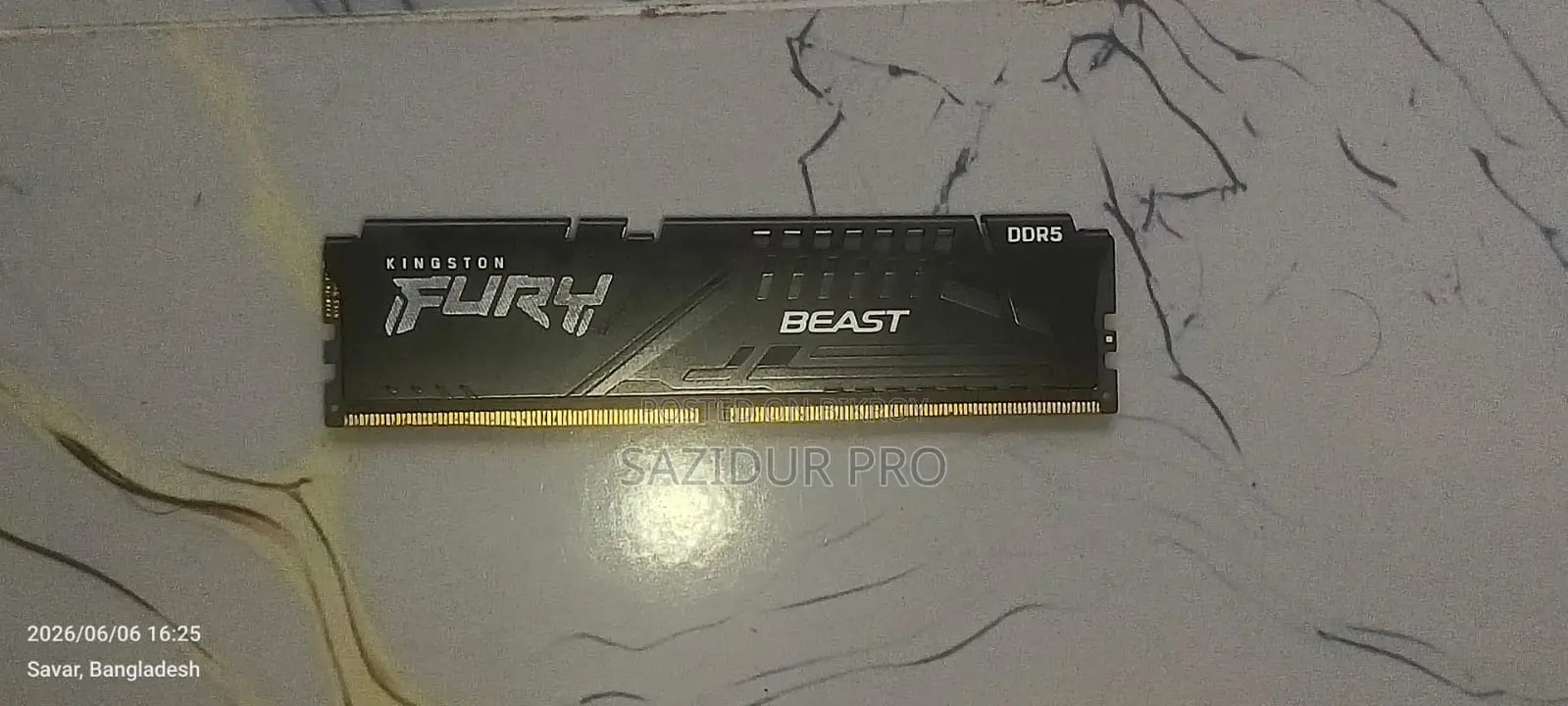 Kingston FURY Beast 32GB DDR5 6000MHz Desktop RAM for sale.