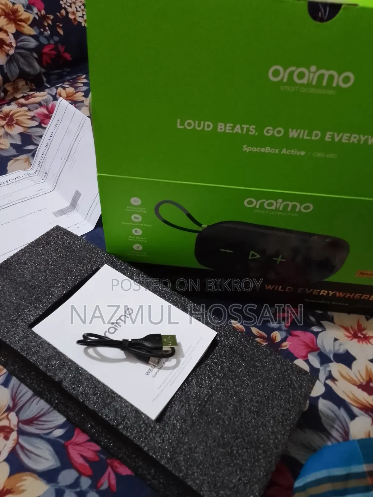 Oraimo Spacebox Active Obs-680 Speaker | 25w Powerful Sound