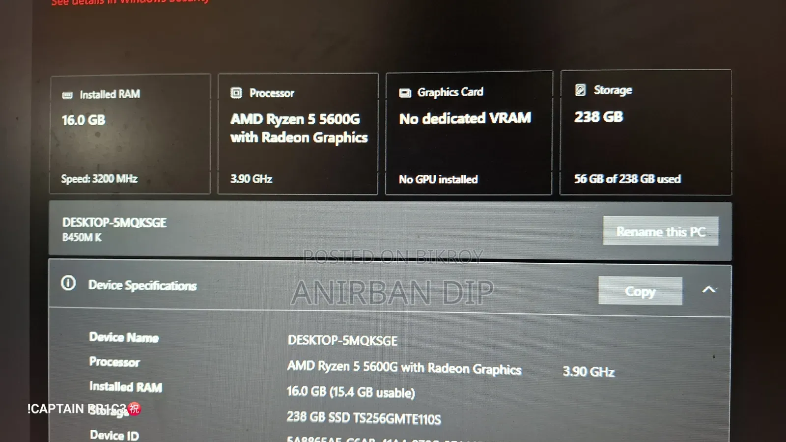 Ryzen 5 5600g
