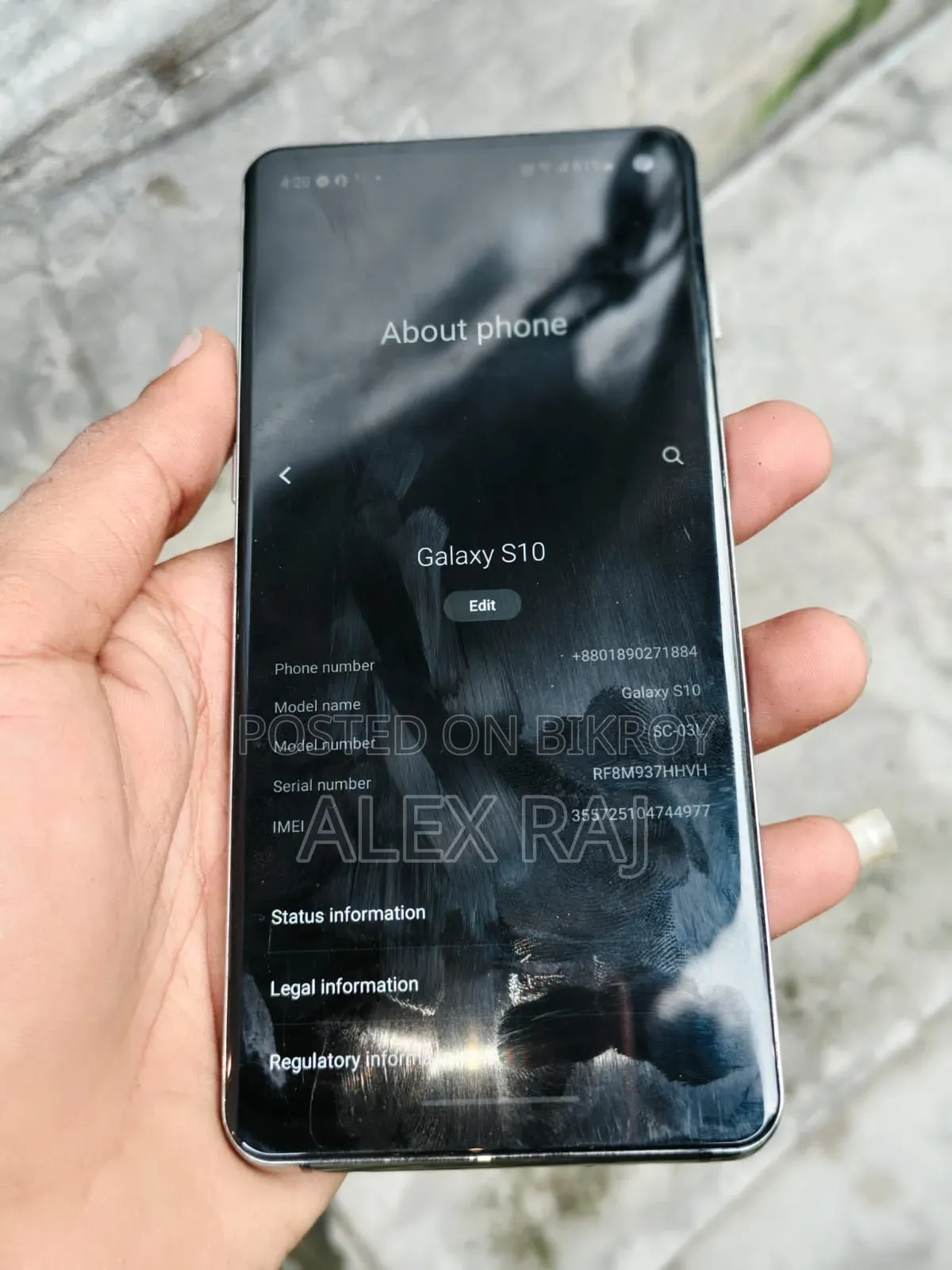 Samsung Galaxy S10 128 GB White