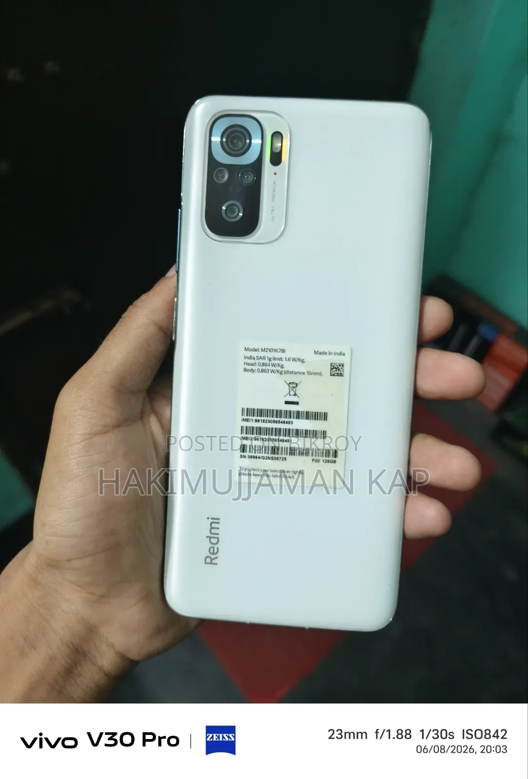 Xiaomi Redmi Note 10S 128 GB White