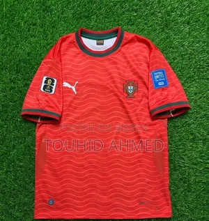 Portugal Football Jersey | L Size | GSM 200 | Clearance Sale 350 Tk