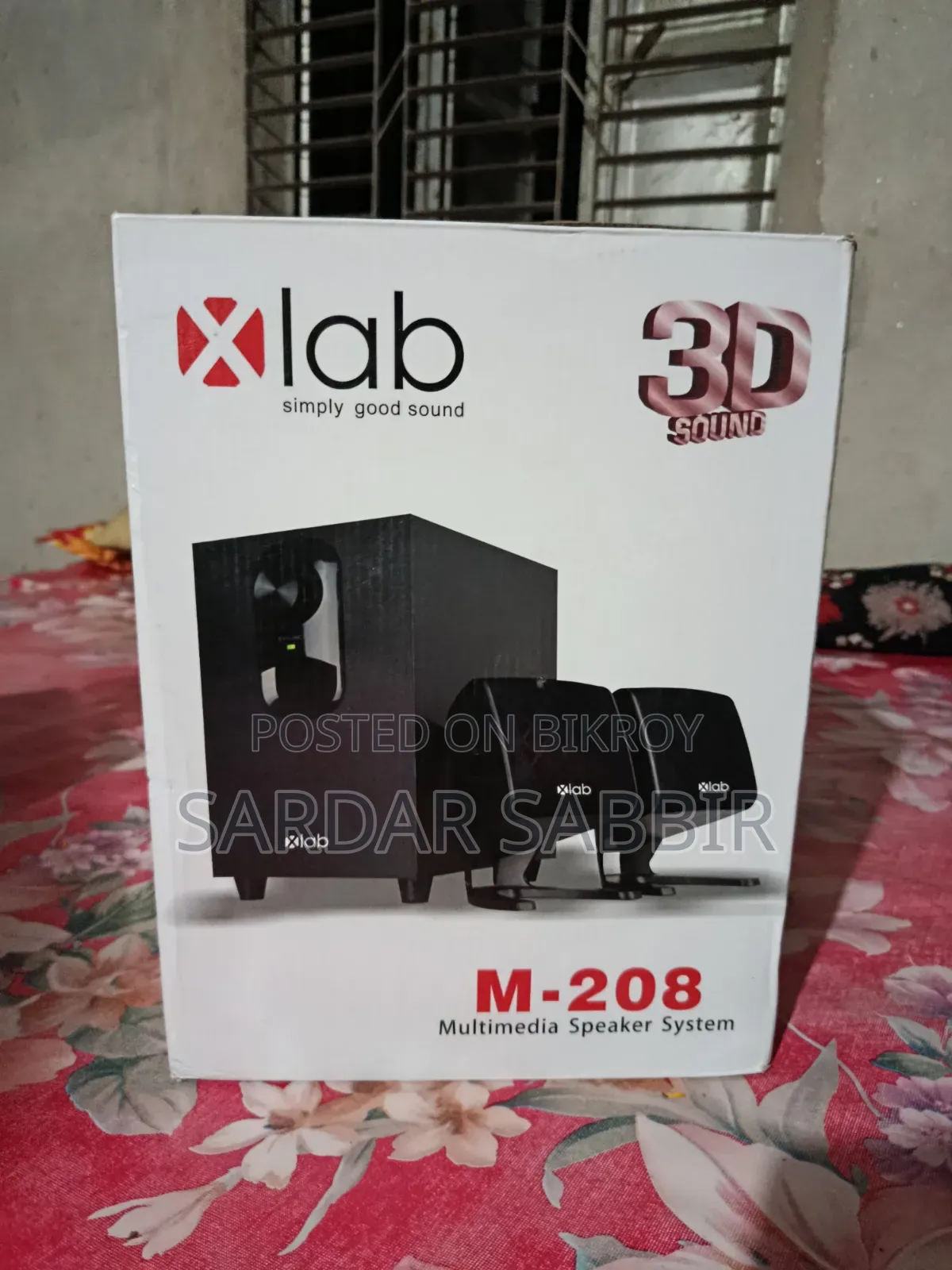 X Lab M-208 2:1 Black Wired Multimedia Speaker