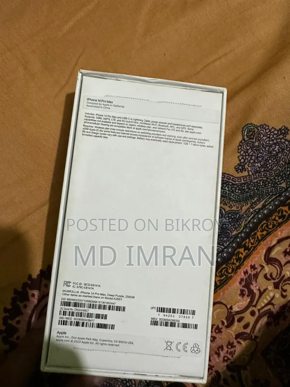 Apple iPhone 14 Pro Max 256 GB Purple