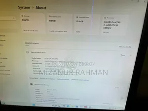 ডেস্কটপ কম্পিউটার ১২জিবি ইন্টেল কোর আই৫ এইচডিডি+এসএসডি ১টিবি