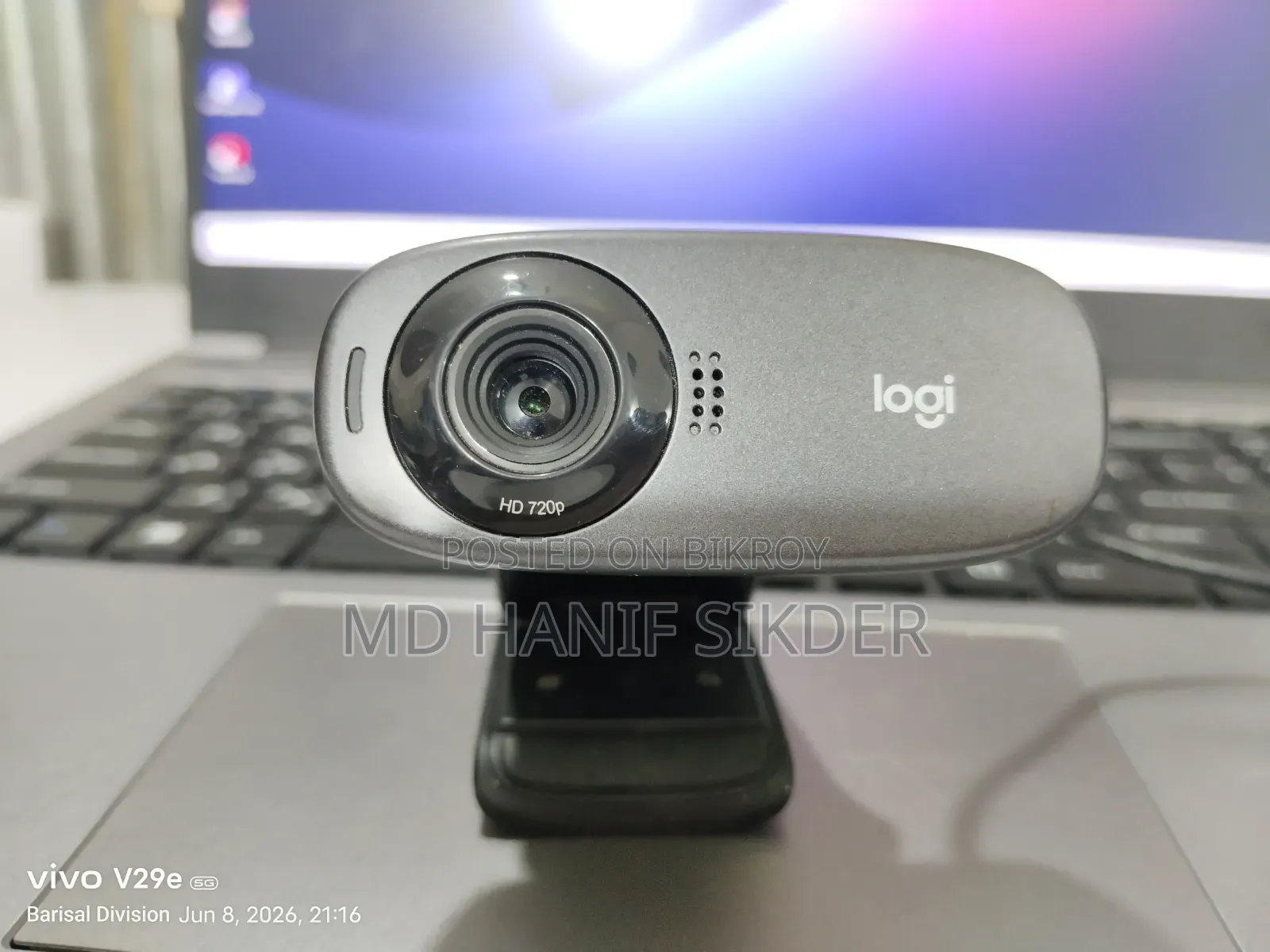 Logitech C270 HD Webcam (M/N: V-U0015) - Used Like New