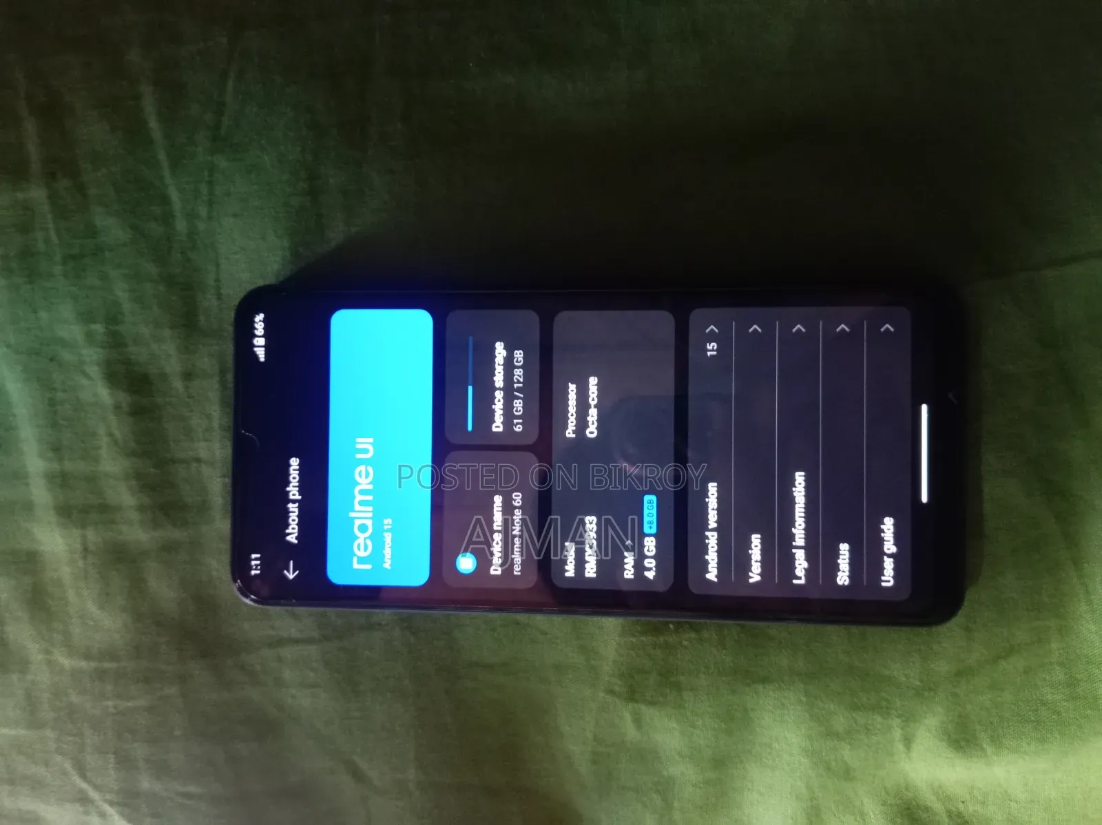 Realme Note 60 128 GB Black
