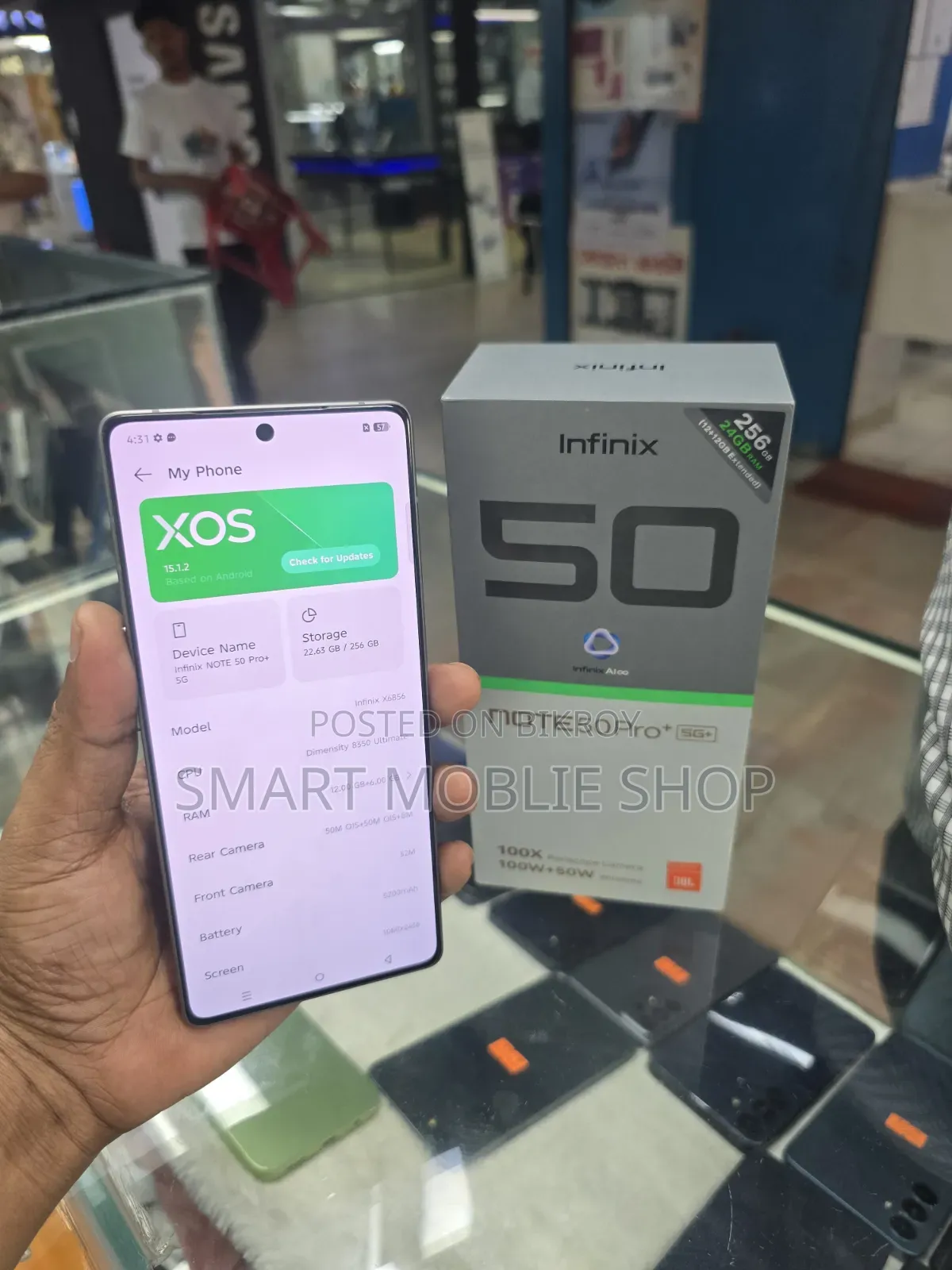 New Infinix Note 50 Pro+ 256 GB Bronze