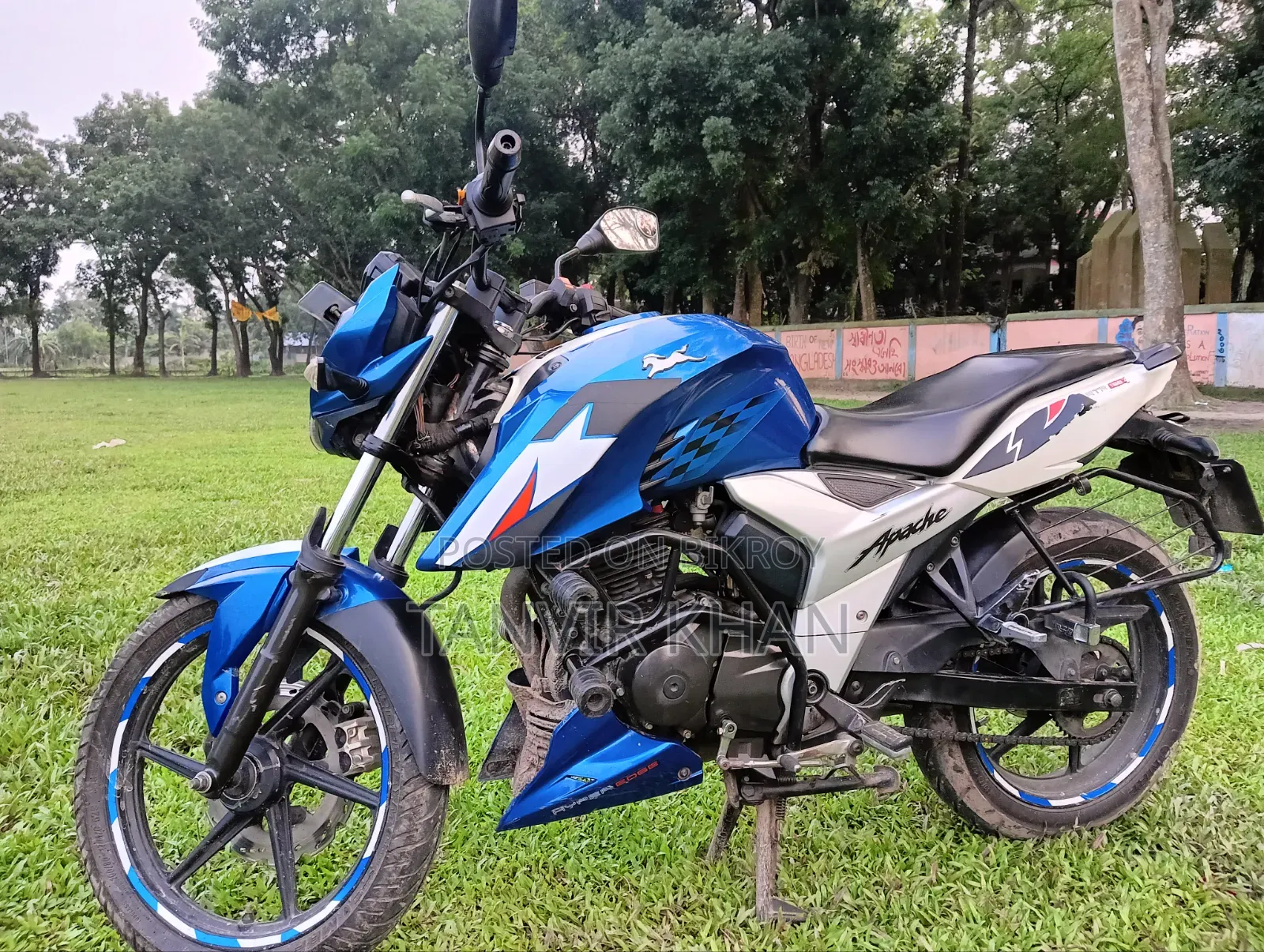 TVS Apache 160 4V 2019 Blue