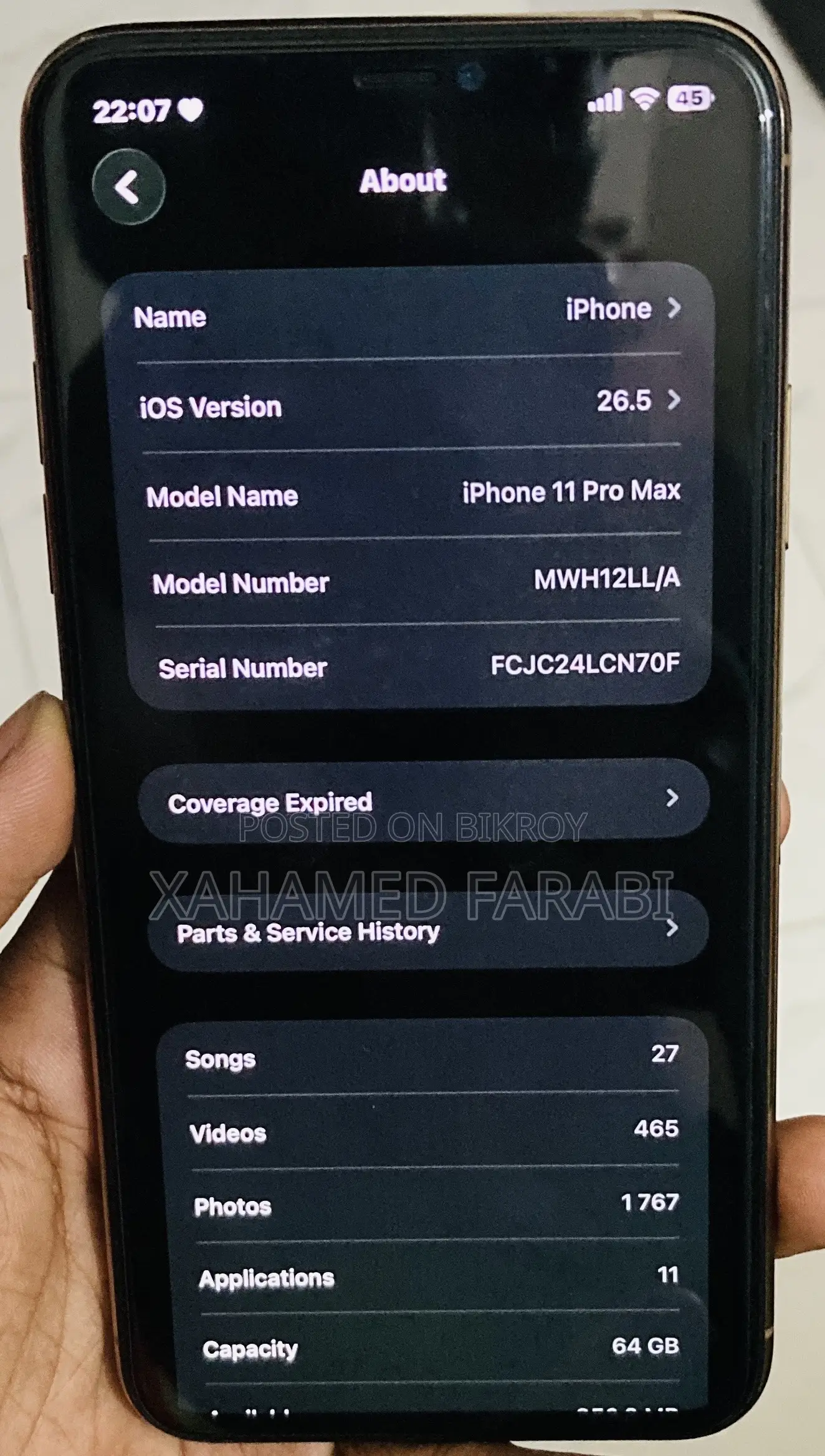 Apple iPhone 11 Pro Max 64 GB Rose Gold