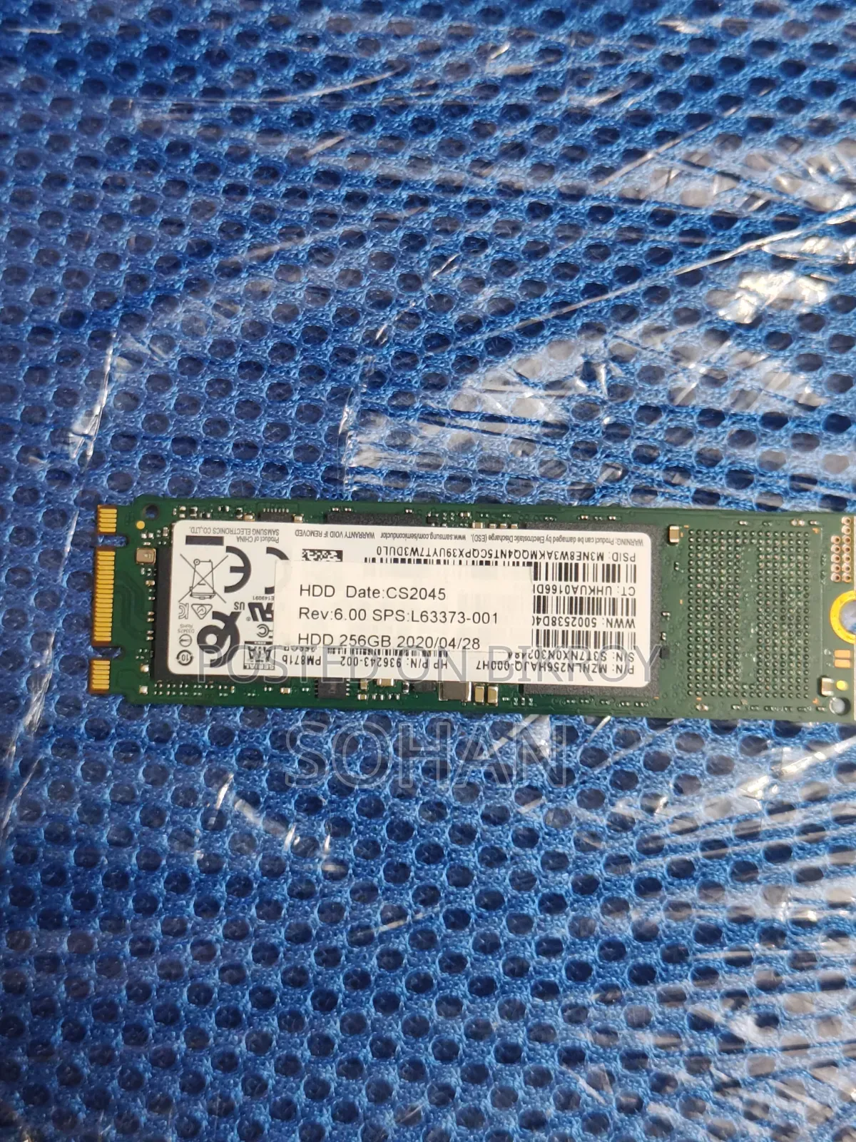 Hp 256gb M.2 Sata SSD (2280) – Original Oem SSD