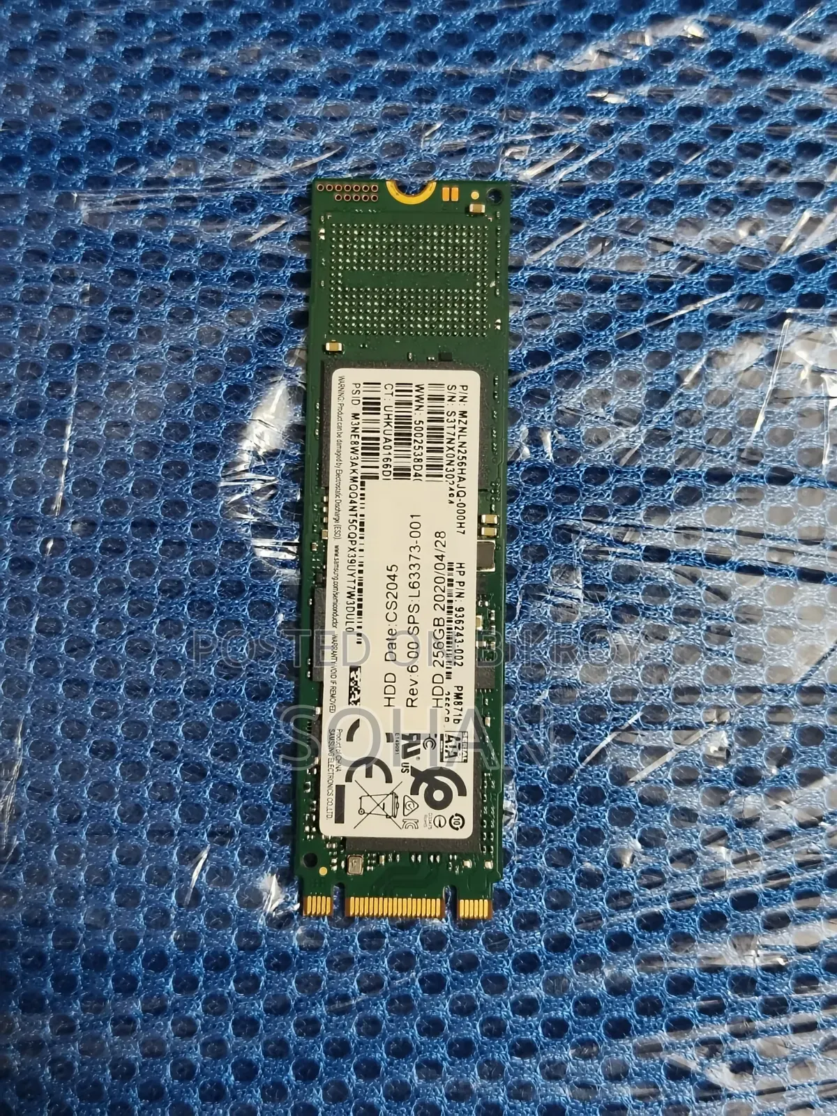 Hp 256gb M.2 Sata SSD (2280) – Original Oem SSD