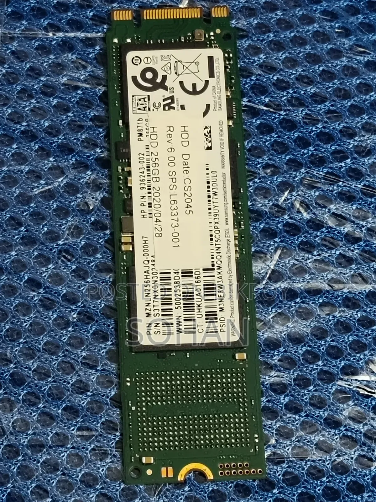 Hp 256gb M.2 Sata SSD (2280) – Original Oem SSD