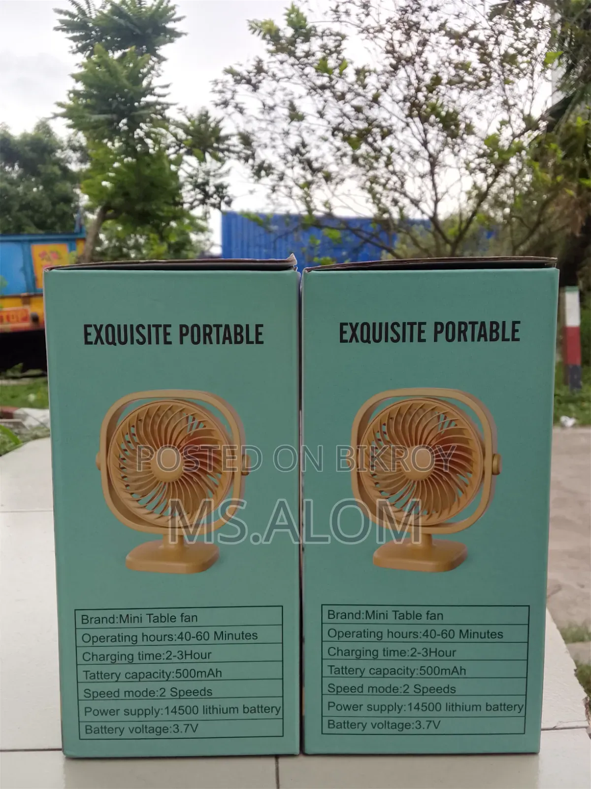 এক্সকুইজিট পোর্টেবল মিনি টেবিল ফ্যান