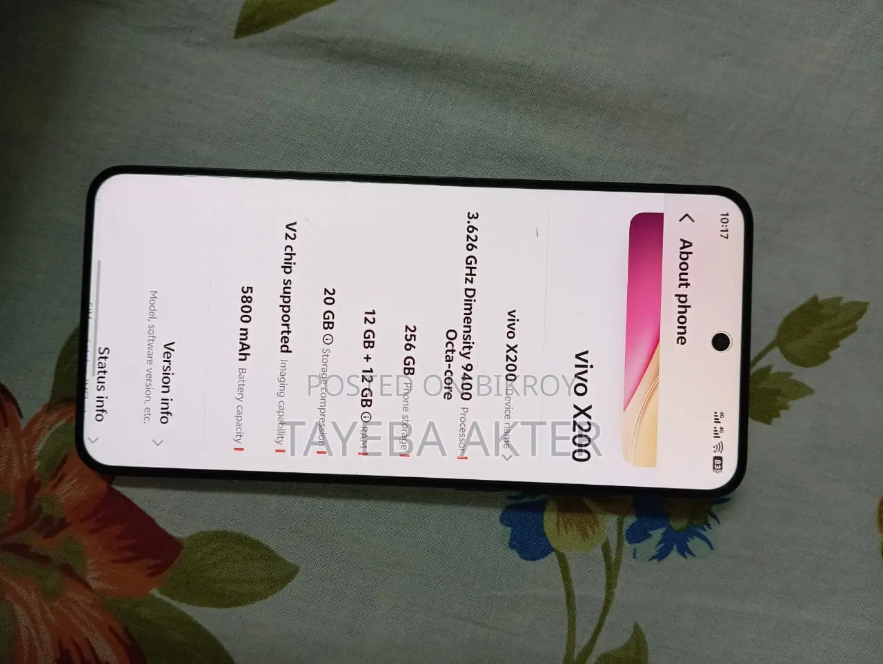 Vivo X200 256 GB Black