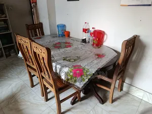 ডাইনিং ৬ চেয়ার সেগুন কাঠ