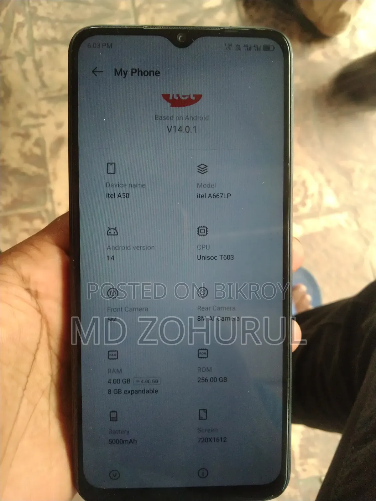 Itel A50 128 GB Black