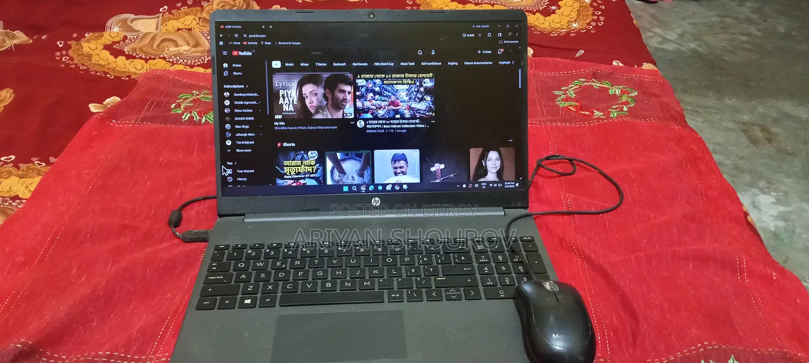 Laptop HP 15-Da3007nia 4GB AMD Ryzen 5 HDD+SSD 500GB