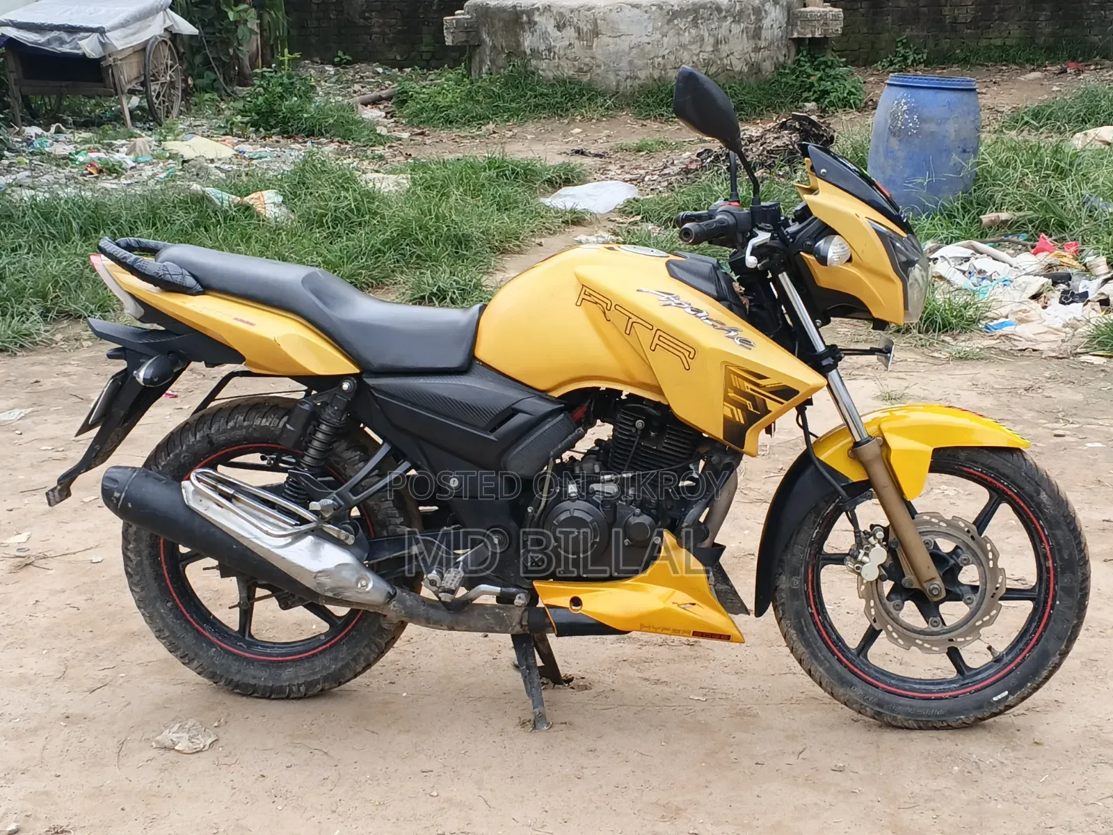 TVS Apache RTR 160 2V 2018 Yellow