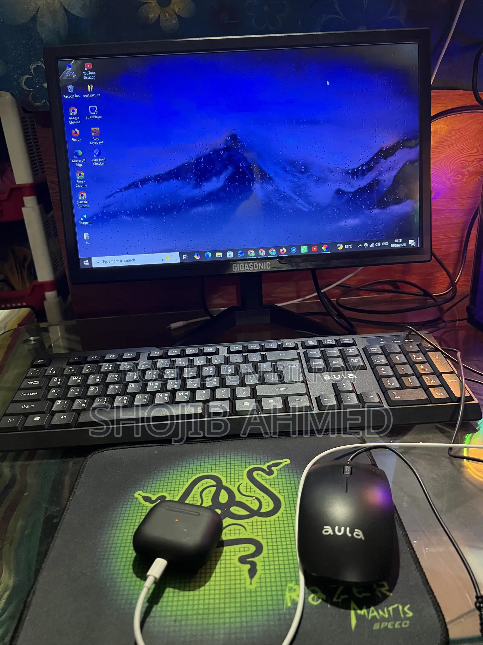 Desktop Computer 8GB Intel Core I3 SSD 128GB