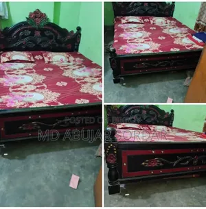 6x7 Feet Bed, Mattress and To-shok for Sale
