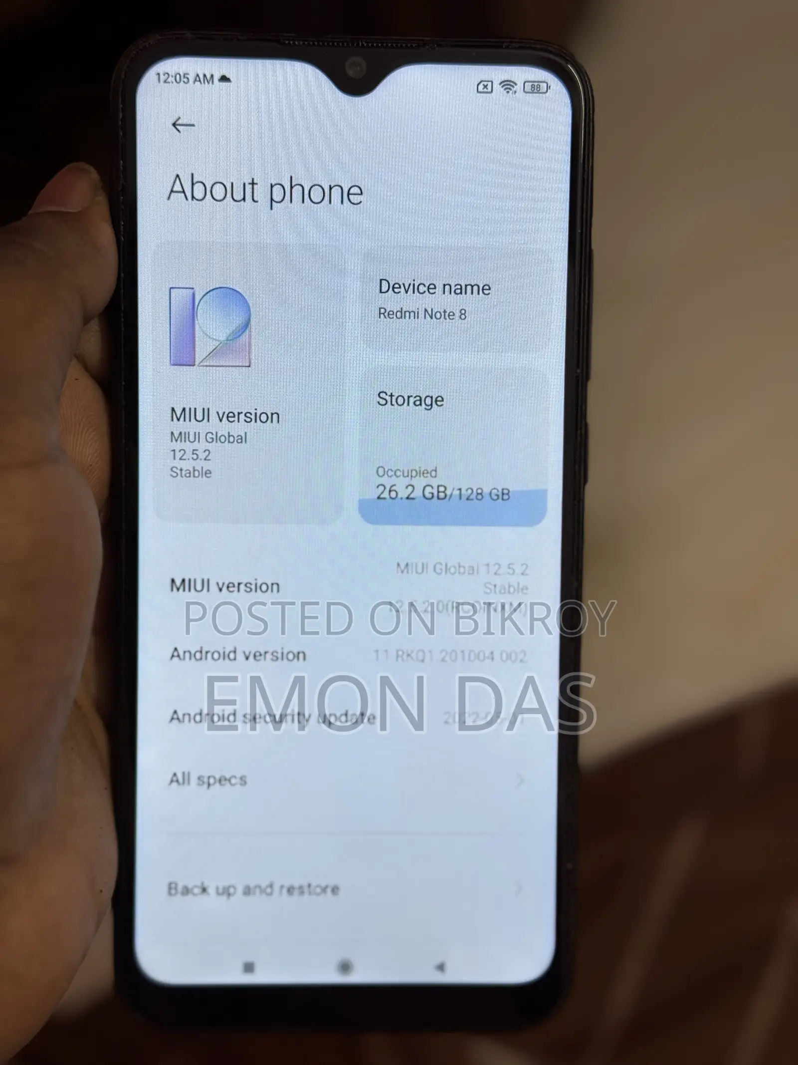 Xiaomi Redmi Note 8 128 GB Black
