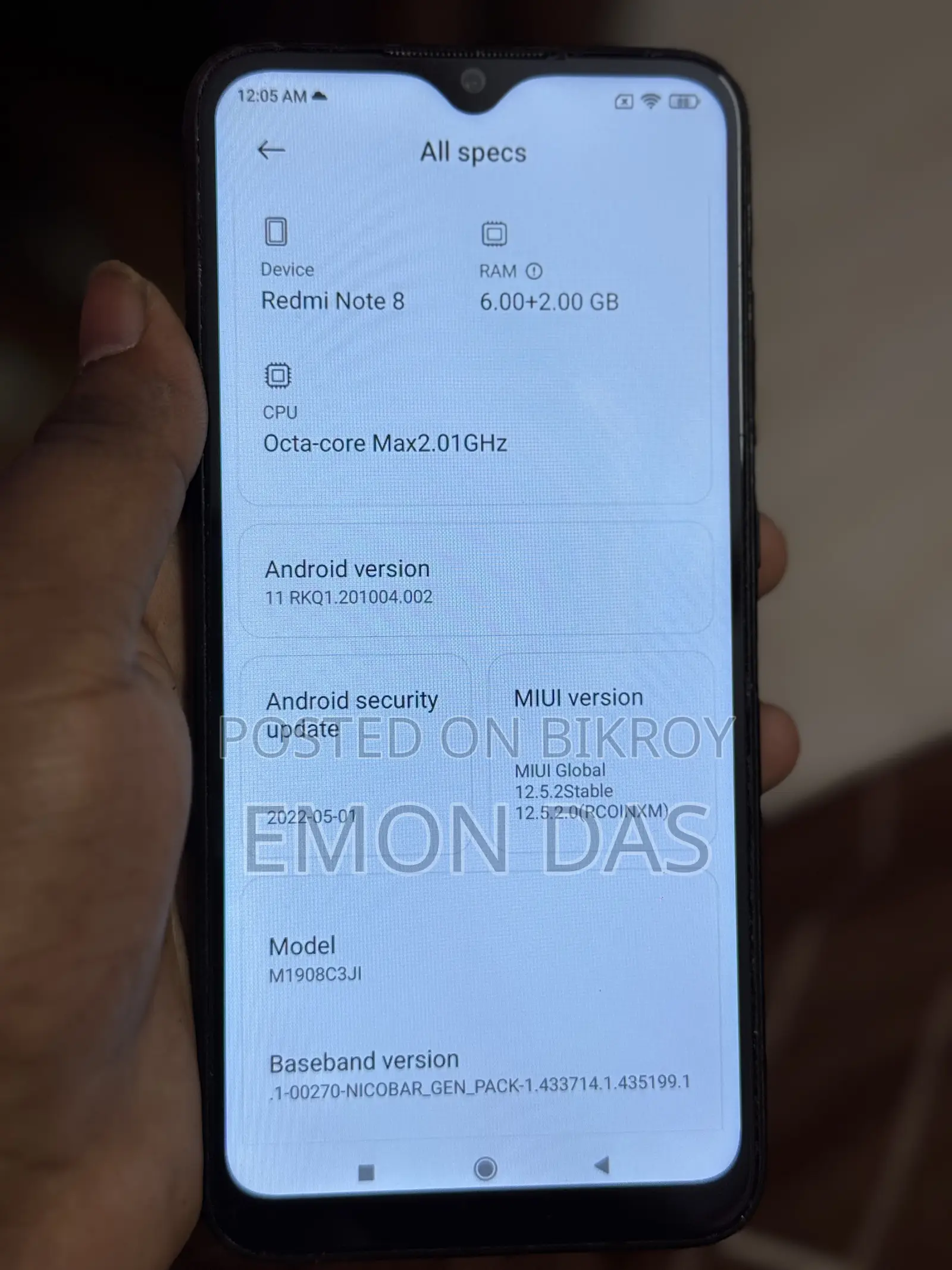 Xiaomi Redmi Note 8 128 GB Black