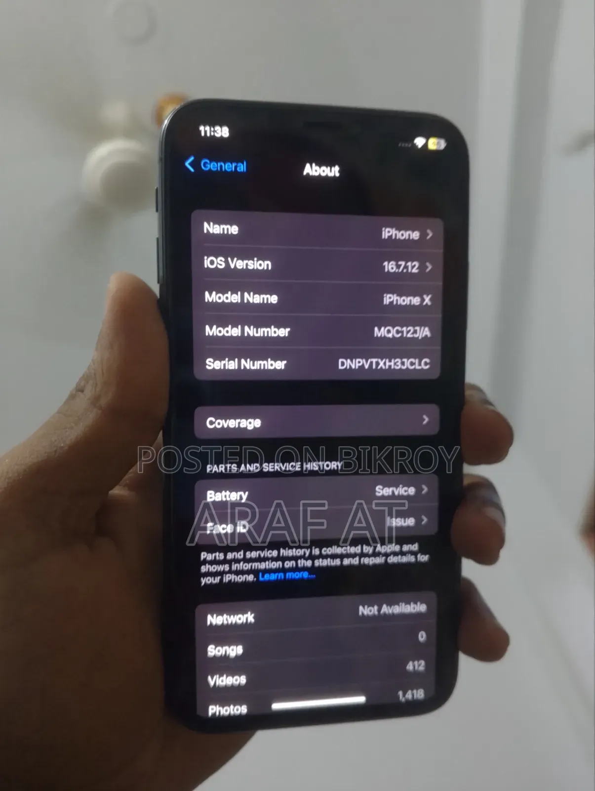 Apple iPhone X 256 GB Black