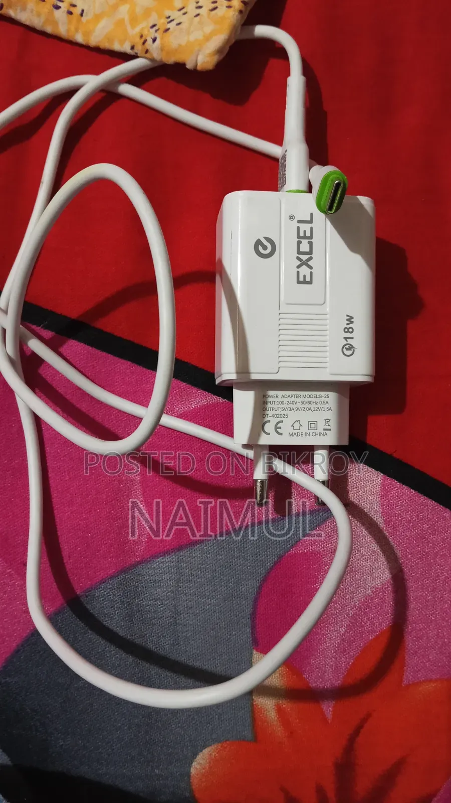 Excel Charger 18 Watt Type C
