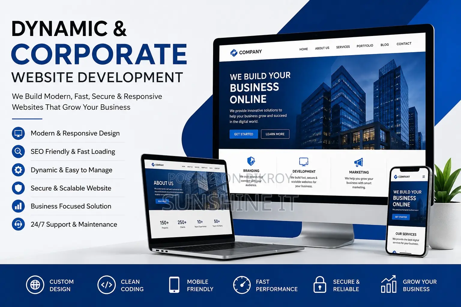Dynamic Corporate Website Development