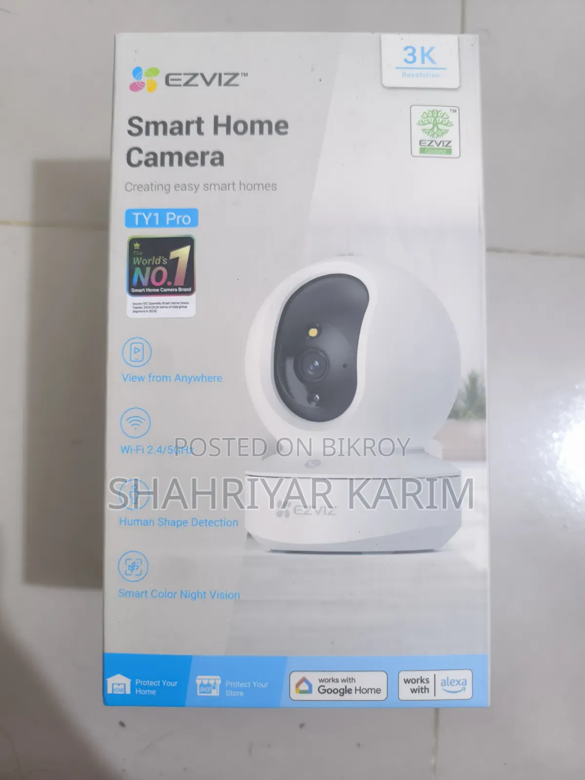 ইজভিজ টিওয়াই১ প্রো স্মার্ট হোম ক্যামেরা