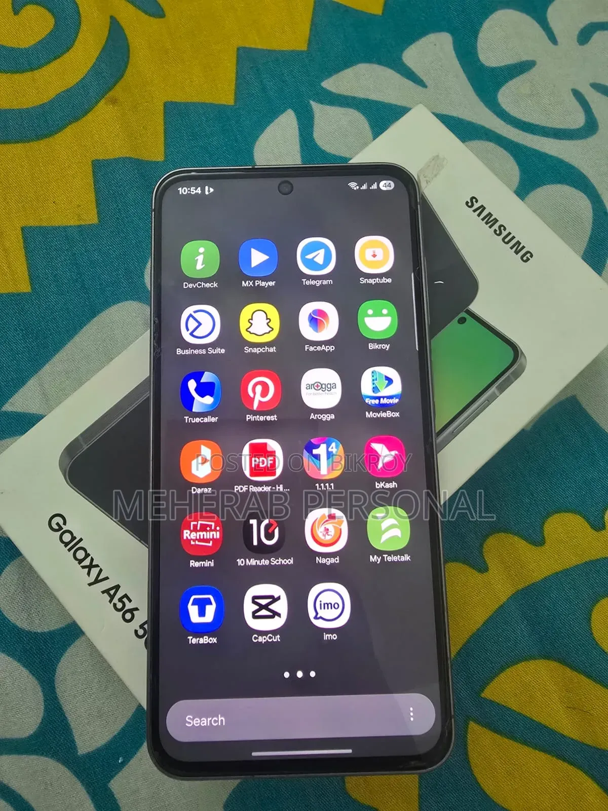 স্যামসাং গ্যালাক্সি A56 256 জিবি ব্ল্যাক