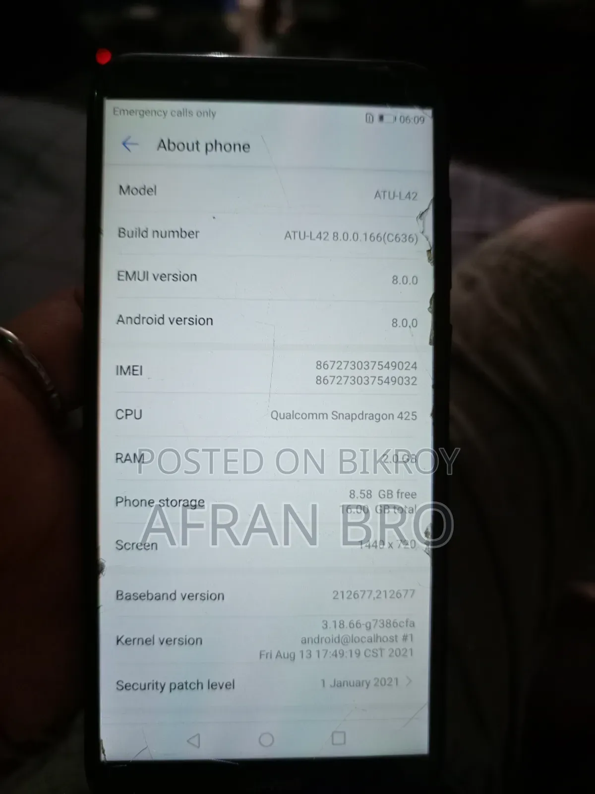 Huawei 16 GB Blue