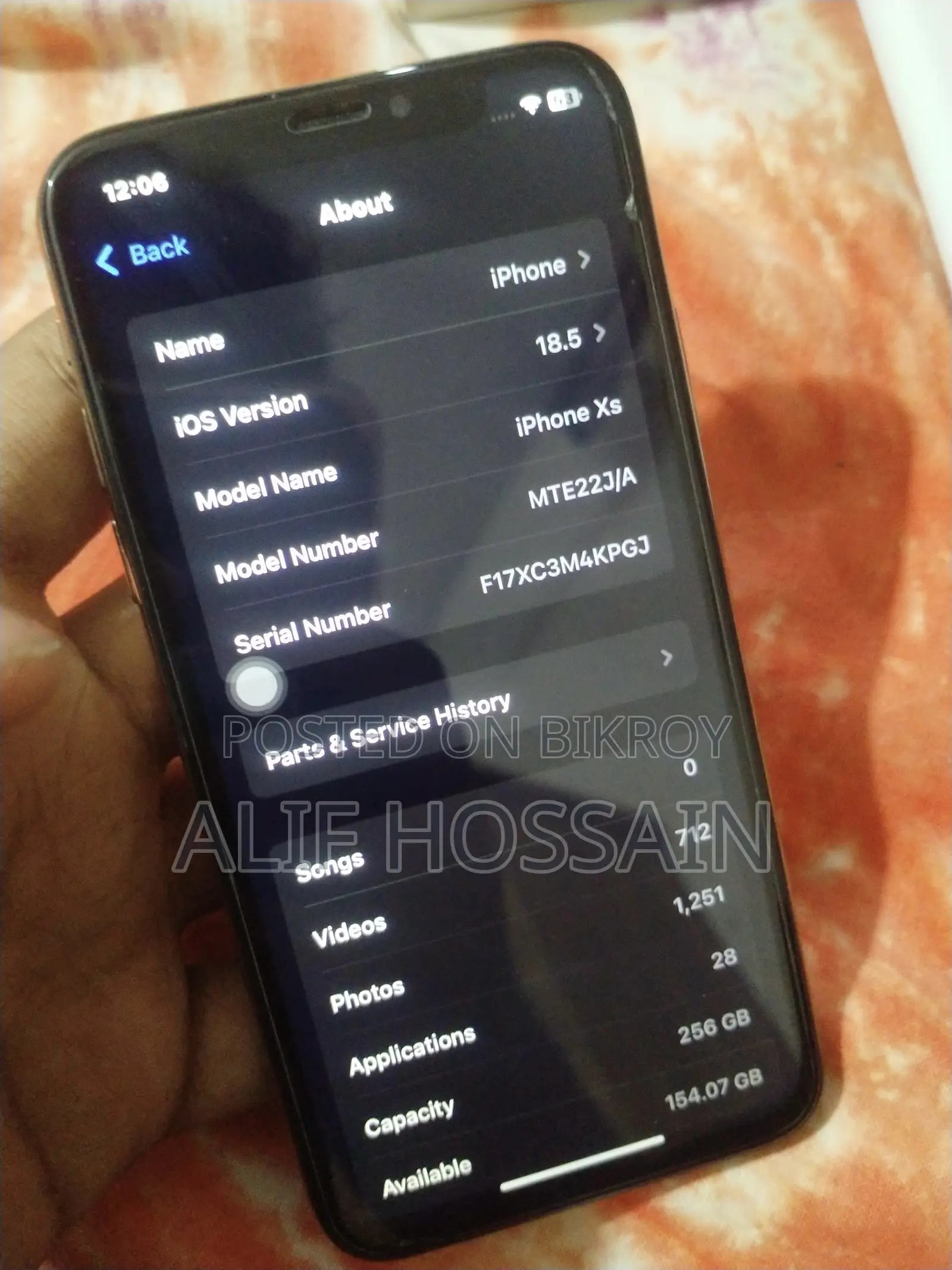 Apple iPhone XS 256 GB Gold